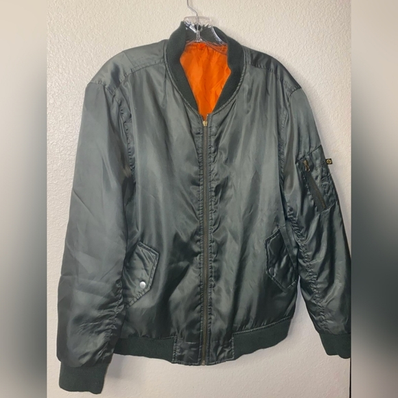 Olive Green Bomber Jacket - Picture 8 of 8